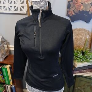 Patagonia Black Performance Jacket with Stand-Up Collar